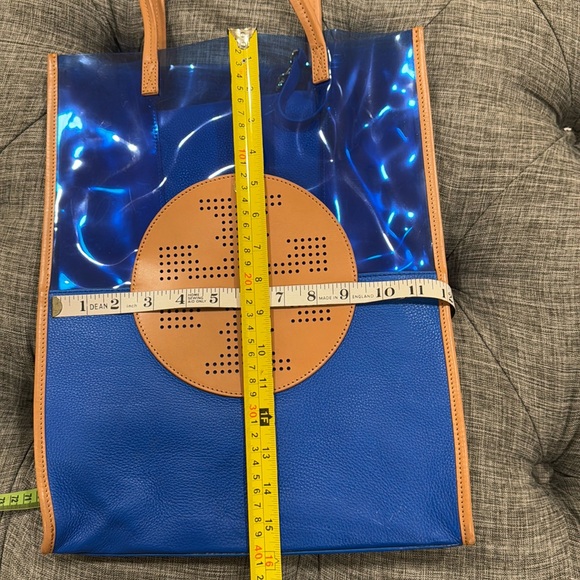 Tory Burch Bag Transparent & Leather Tote Wristlet Set - Picture 12 of 17